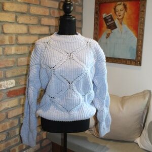 MING Wang-Baby Blue Sweater